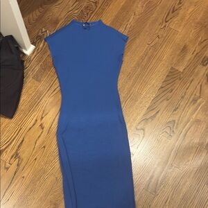 Long royal blue Zara maxi dress